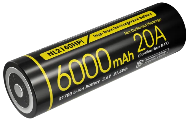 ΜΠΑΤΑΡΙΑ NITECORE 21700 / 6000mAh / HPi (τιμή τεμαχίου)