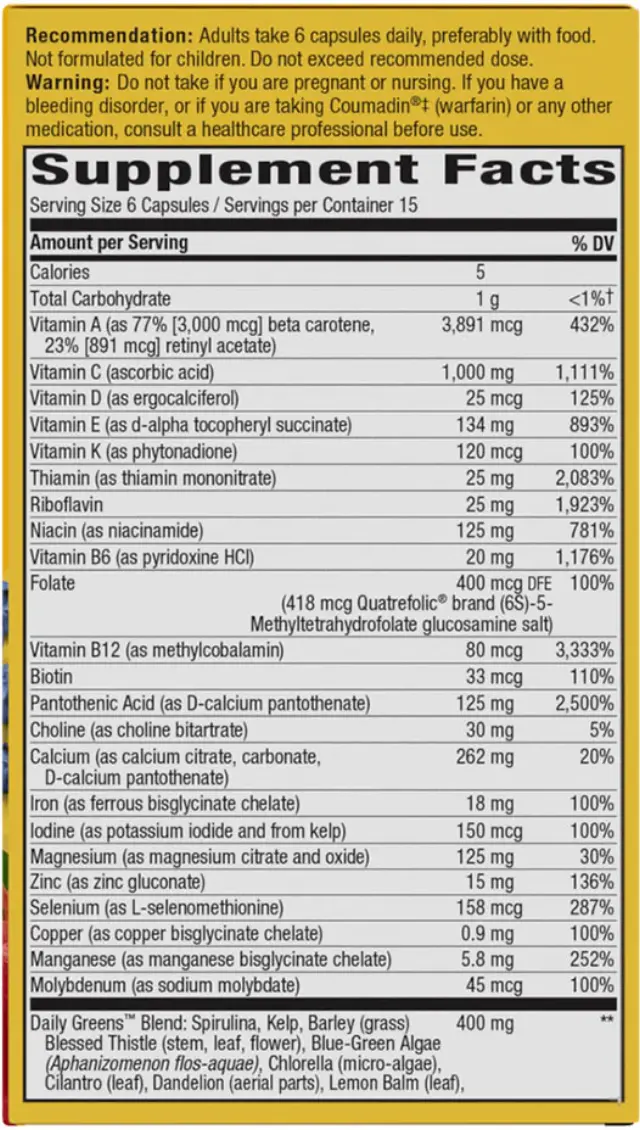 Nature's Way Alive!® Max6 Max Potency Daily Multivitamin 2