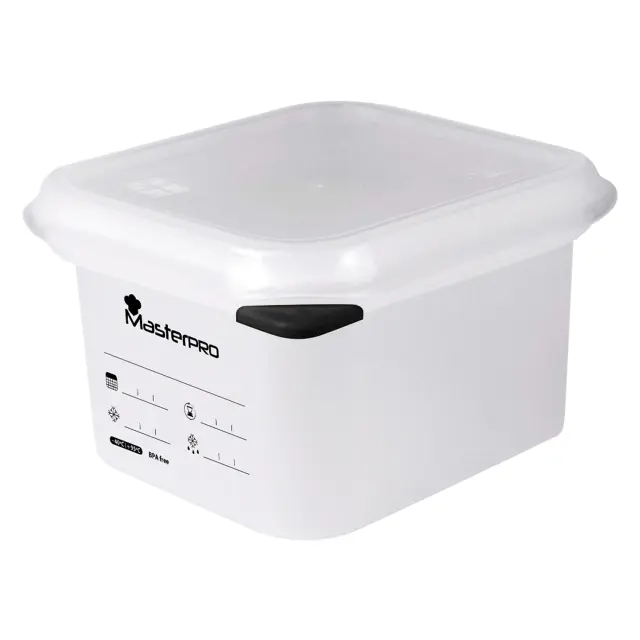 Master Pro Foodies Πλαστικό Δοχείο Τροφίμων με Καπάκι 1700ml