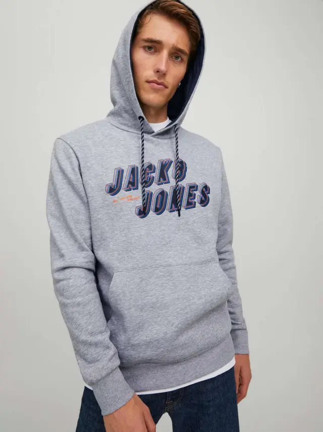 JCOFRIDAY SWEAT HOODY BF Light Grey Melange 2