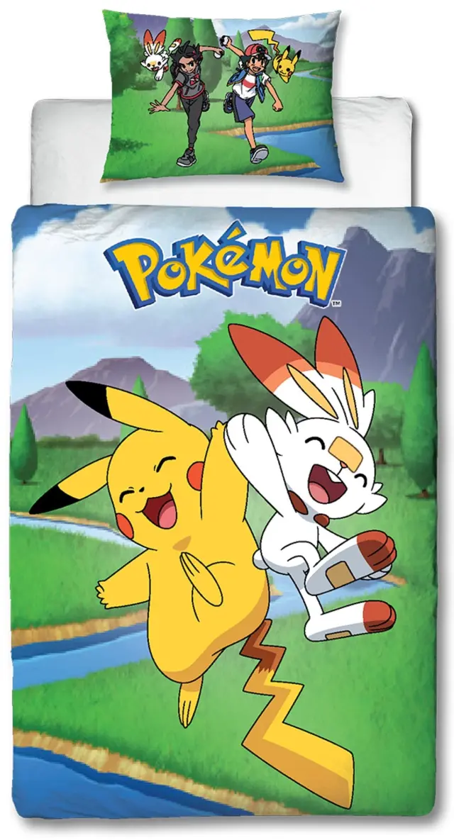Bed Linen Adult Size 140 x 200 cm Pokemon POK418 Baby and Children