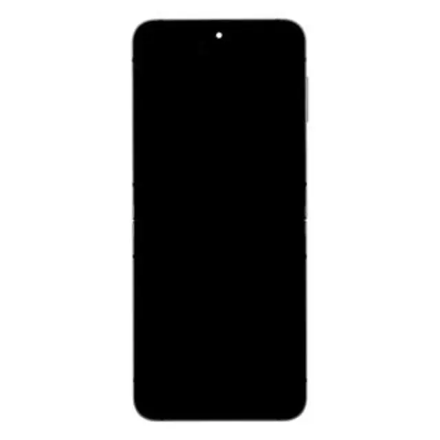 LCD display + Touch Unit + Front Cover Samsung F741 Galaxy Z Flip 6 5G Silver (Service Pack)