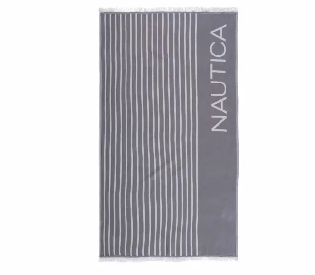 ΠΕΤΣΕΤΑ ΘΑΛΑΣΣΗΣ NAUTICA STRIPE 90X170 GREY NEF NEF