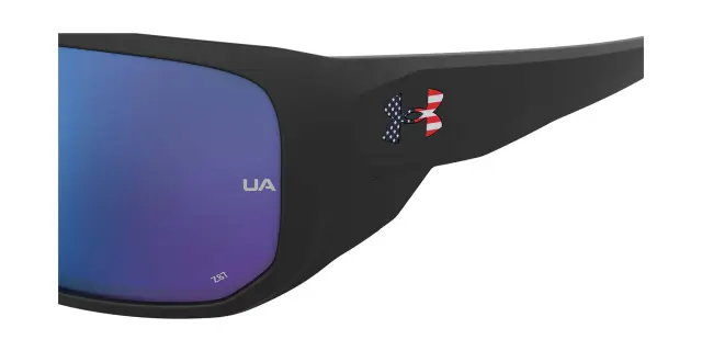 Under Armour Γυαλιά Ηλίου με Μαύρο Κοκκάλινο Σκελετό και Μπλε Καθρέφτη Φακό UA Attack 2 SDK/W1 3