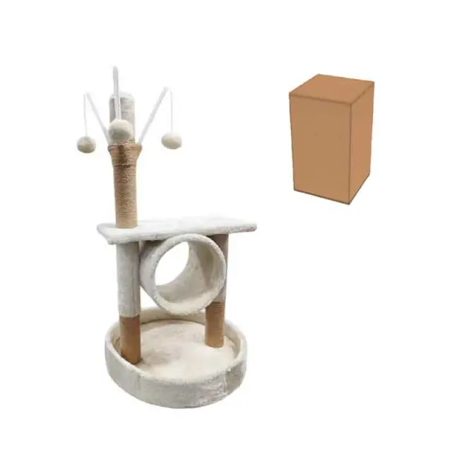 Ονυχοδρόμιο Γάτας 80cm με Παιχνίδια - Cat Tree Scratching Post 80cm with Toys 0290006