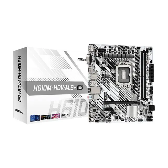 ASRock Motherboard H610M-HDV/M.2+