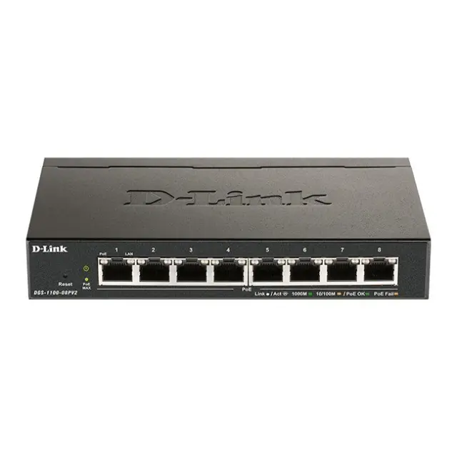 D-Link DGS-1100 V2 Managed L2 Switch με 8 Θύρες Gigabit (1Gbps) Ethernet