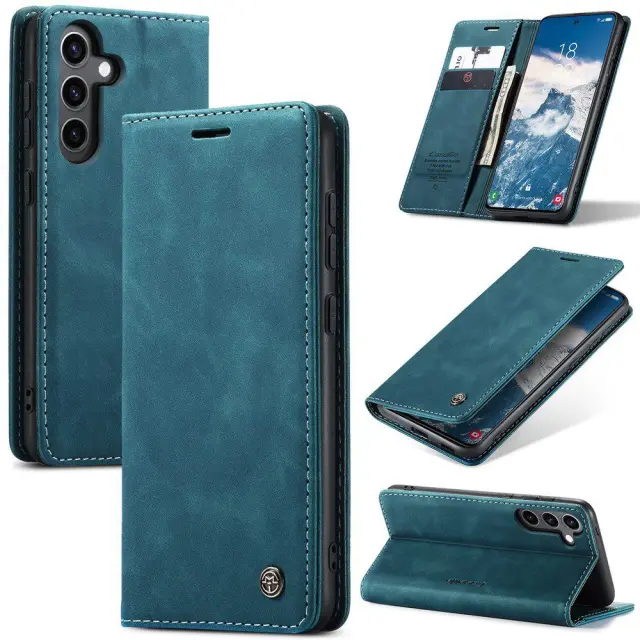 Θήκη Βιβλίο για Galaxy S24 FE-Blue OEM