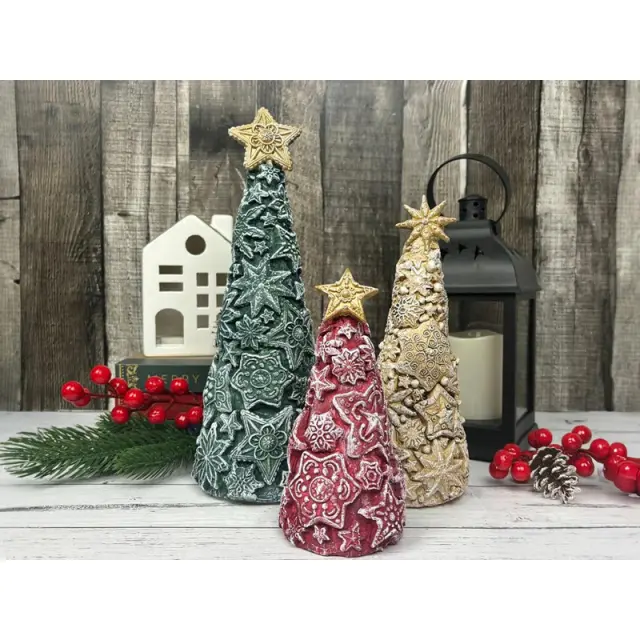 Καλούπι σιλικόνης A5, 15×21cm, Stamperia, Gear up for Christmas, Stars 2