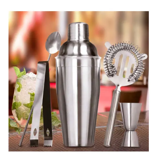 Excellent Houseware Σετ Cocktail από Ανοξείδωτο Ατσάλι A12401450 5τμχ 3