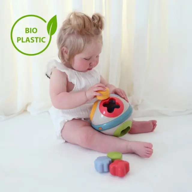 Tolo Toys: Μπάλα με σχήματα-κουδουνίστρες από βιοδιασπώμενο πλαστικό (12+ μηνών) TL-76004 2