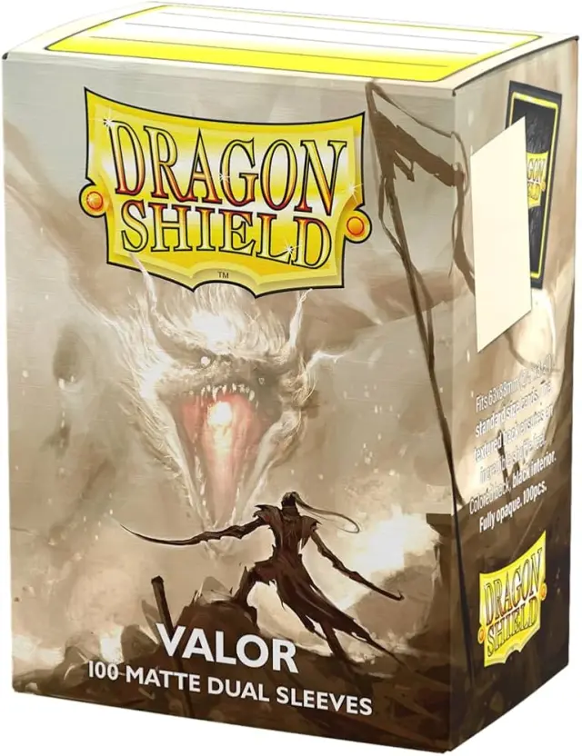 Dragon Shield Standard size Matte Dual Sleeves - Valor (100 Sleeves)