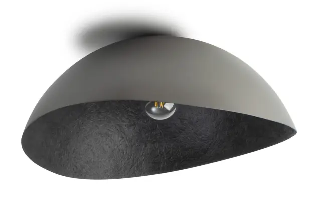 Solaris pl XLarge καμπάνα ασύμμετρη φωτιστικό οροφής Μαύρο/Ασημί