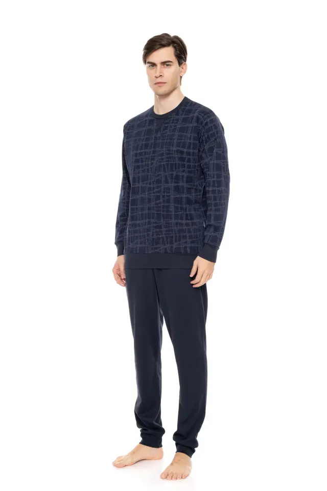 W-M739 - Type - PYJAMA BLUE GEO PLAID - M 2