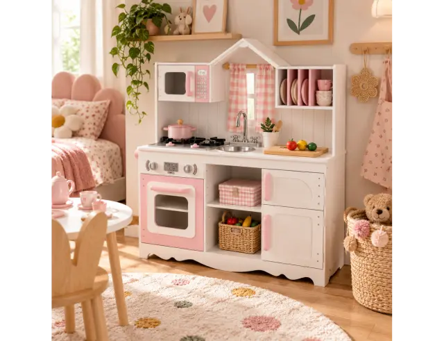 Ξύλινη Κουζίνα Modern Country KidKraft με διαστάσεις 80x30x91cm 25947