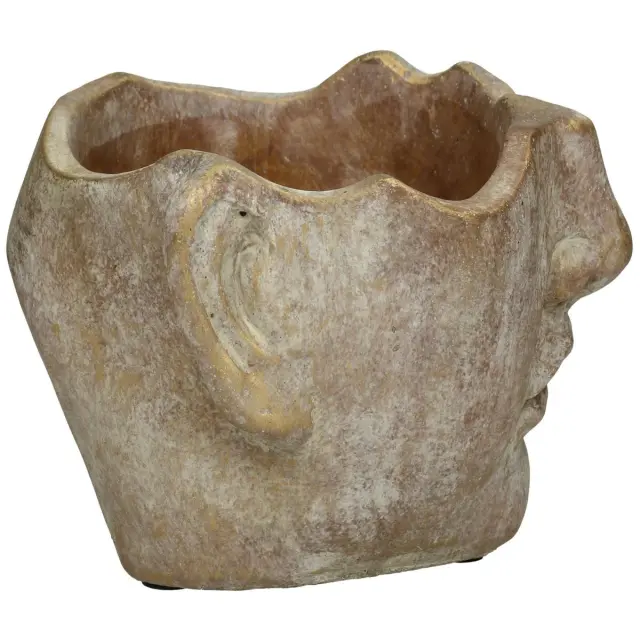Κασπώ Πρόσωπο Χρυσό Τσιμέντο 16.5x15x11.5cm 3