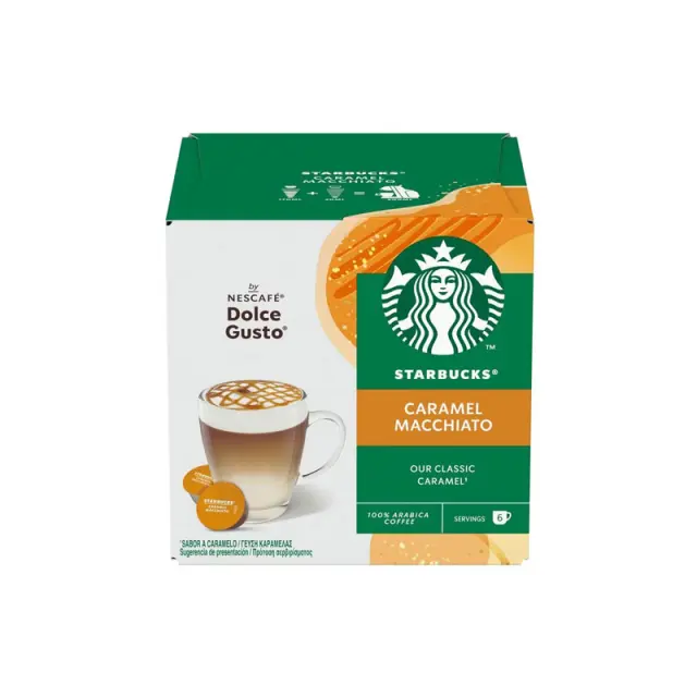 Starbucks Caramel Macchiato συμβατές κάψουλες Dolce Gusto - 12 τεμάχια