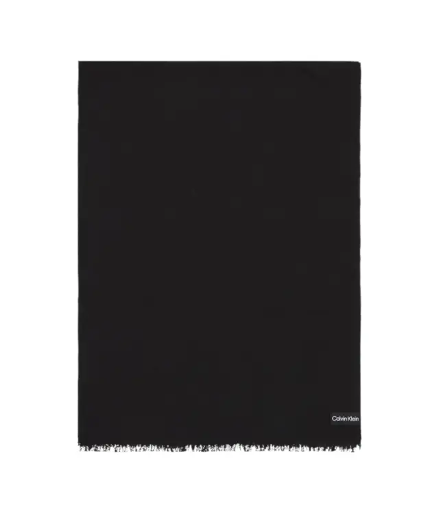 Calvin Klein -Ανδρικό Κασκόλ Formal Logo Light Scarf 35X180 K50K509745-BAX Μαύρο