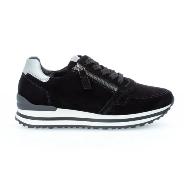 Gabor Sneakers Γυναικείο δέρμα Nubuck Μαύρο GAB/76528 67-SCHWARZ GRE