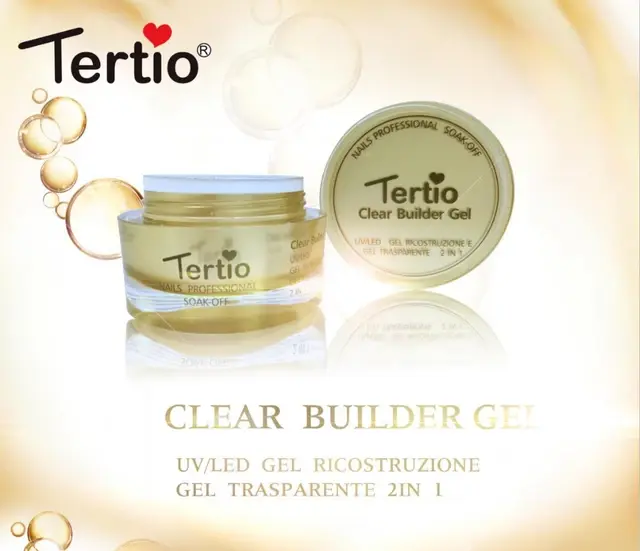 Builder gel soak off tertio 2 σε 1 - clear