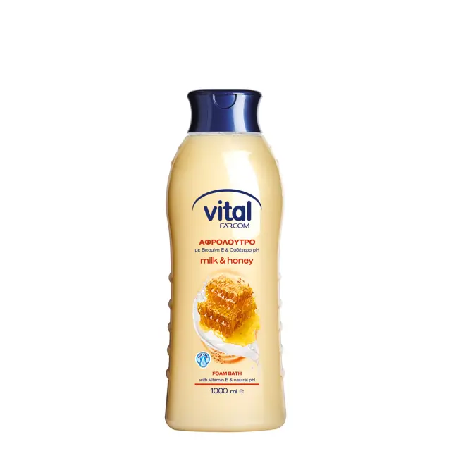 VITAL Αφρόλουτρο Μέλι & Γάλα 1000ml
