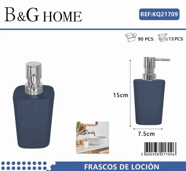 Θήκες κρεμοσάπουνου Dispenser πλαστικές - Σετ 5pcs - Blue - 21709 2