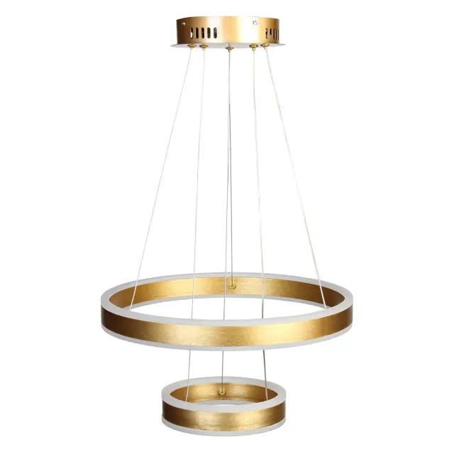 Φωτιστικό κρεμαστό Φ40-Φ20 εκ. LED 88W 4000K χρυσό - GLOBOBOX C933/42GD 3