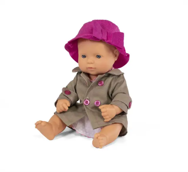 MINILAND DOLLS MINILAND ΚΟΥΚΛΑ ΚΑΥΚΑΣΙΑ 32 CM ΜΕ ΡΟΥΧΑΛΑΚΙΑ