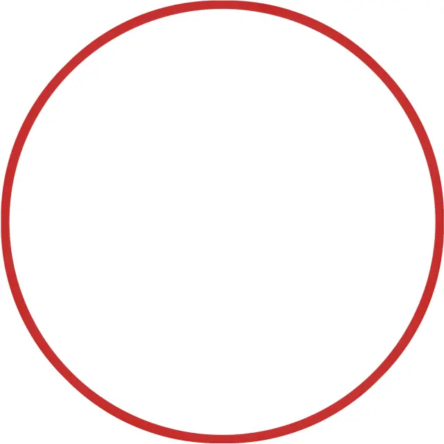 AMILA Χούλα-Χουπ 60cm - Φ18mm - 155gr, Κόκκινο (48168)