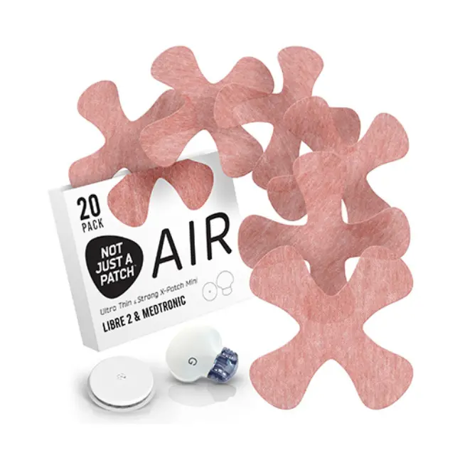 Not Just a Patch X-Mini Air Αδιάβροχα Αυτοκόλλητα για Αισθητήρες Freestyle Libre 2 Plus, Dexcom G7, Dexcom ONE+, Medtronic Guardian, Sibionics, Syai Ultra & Medtrum TouchCare Nano 20τμχ – Καφέ
