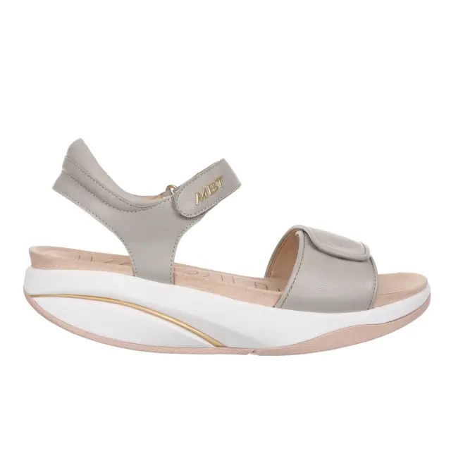 MBT Πέδιλα Γυναικείο δέρμα Γκρί MBT/703255 TAUPE 3