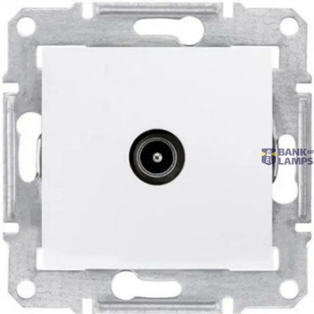 Sedna - TV connector - 1dB without frame white