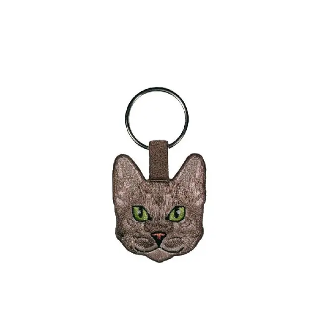 ActionLab Κεντητό Μπρελόκ Bengal Cat Μονόχρωμο 2