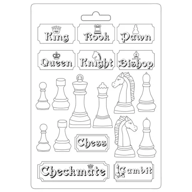 Εύκαμπτο Καλούπι για Σαπούνι-Γύψο - 21x29.7cm - Alice Chessboard