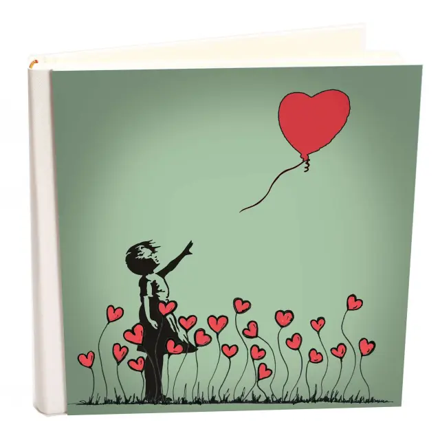 Άλμπουμ my album Heart & Girl boho style με ριζόχαρτο 35x35cm και κουτί άλμπουμ