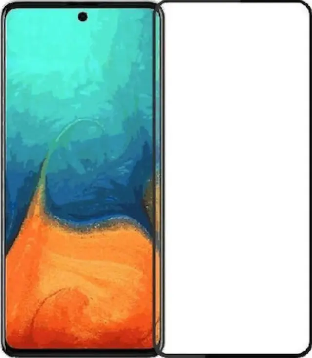 Γυαλί Προστασίας Samsung Galaxy A71 Full Cover Tempered Glass Black Black