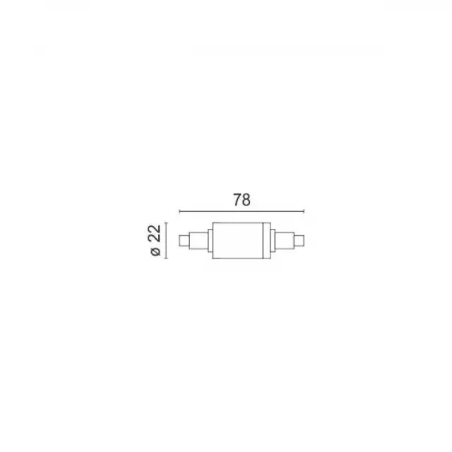 ΛΑΜΠΑ LED R7S 5W 4000K ΚΕΡΑΜΙΚΟ DIMMABLE 2