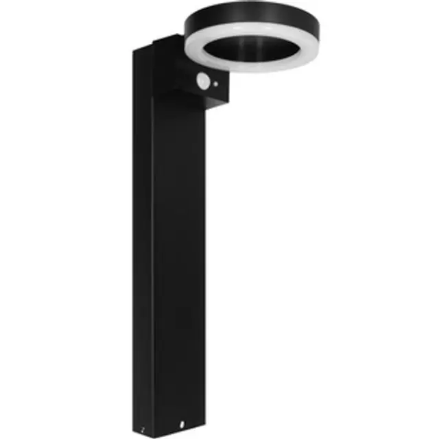 Outdoor Solar Light - pole light - Amsterdam 6W 600lm 2700K IP44 - Sensor - Black