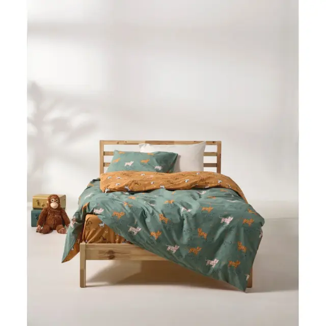 Παιδικό Πάπλωμα Μονό Kentia Asmara Green-Orange-Black-Beige 160x240