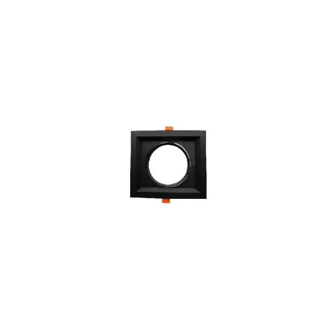 Aca Light AR111 - ΚΟΝΣΟΛΑ ΧΩΝΕΥΤΗ ΓΙΑ ΣΠΟΤ ΑΣΤΑΛΙ ΜΑΥΡΗ IP20 Φ185x185mm