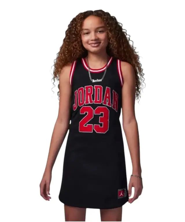 Jordan - Παιδικό Φόρεμα Jersey Dress 23 45C918-023 Μαύρο - 8-10 ετών