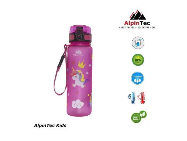 AlpinPro Παγούρι Ροζ Μονόκερος 500ml Kids