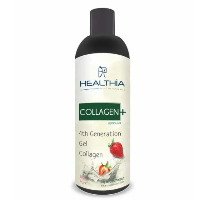 Healthia Collagen Plus Υγρό Πόσιμο Κολλαγόνο με Γεύση Φράουλα, 500ml