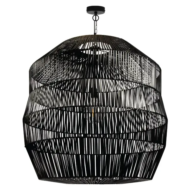 Lis 03147PE/78 φωτιστικό κρεμαστό PC Rattan μαύρο 2
