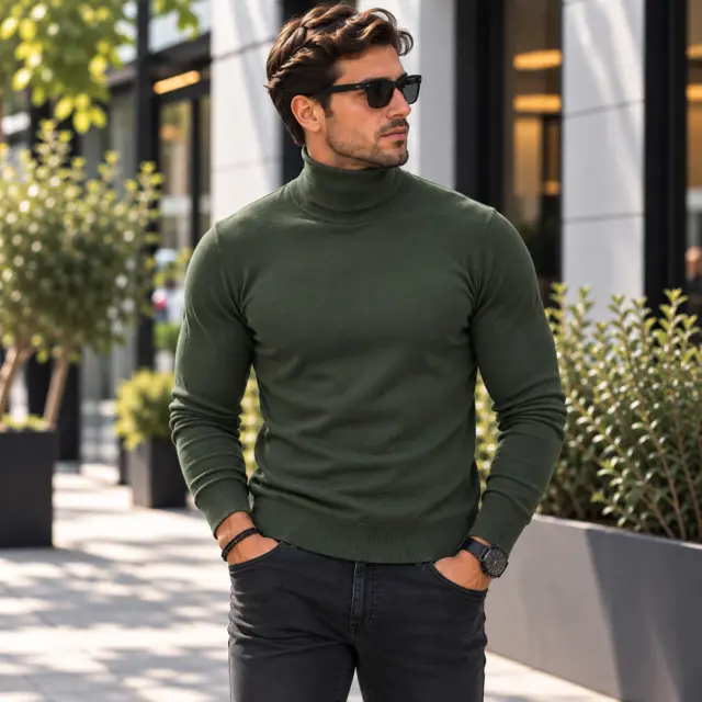 Noshame® Πλεκτό Ζιβάγκο Χακί - 302030 - XXL