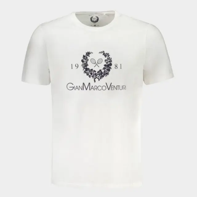 T-Shirt Gian Marco Venturi AU01419L Λευκό - 2XL