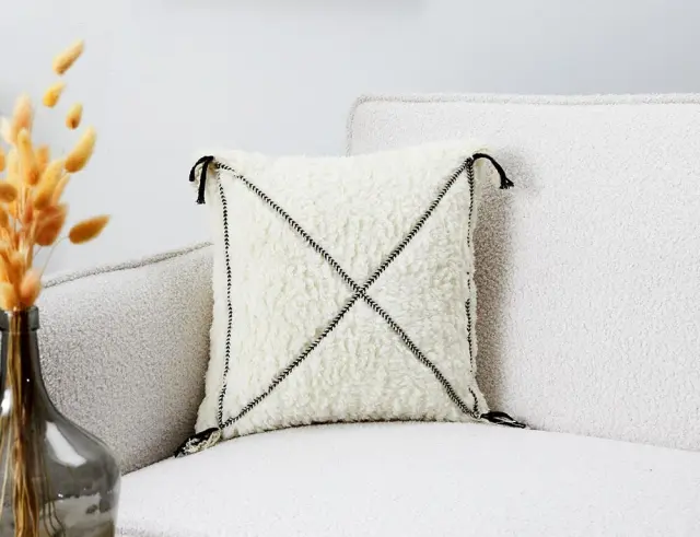 Διακοσμητικό Μαξιλάρι Home Deco Factory με διαστάσεις 40x40cm - White TX0105