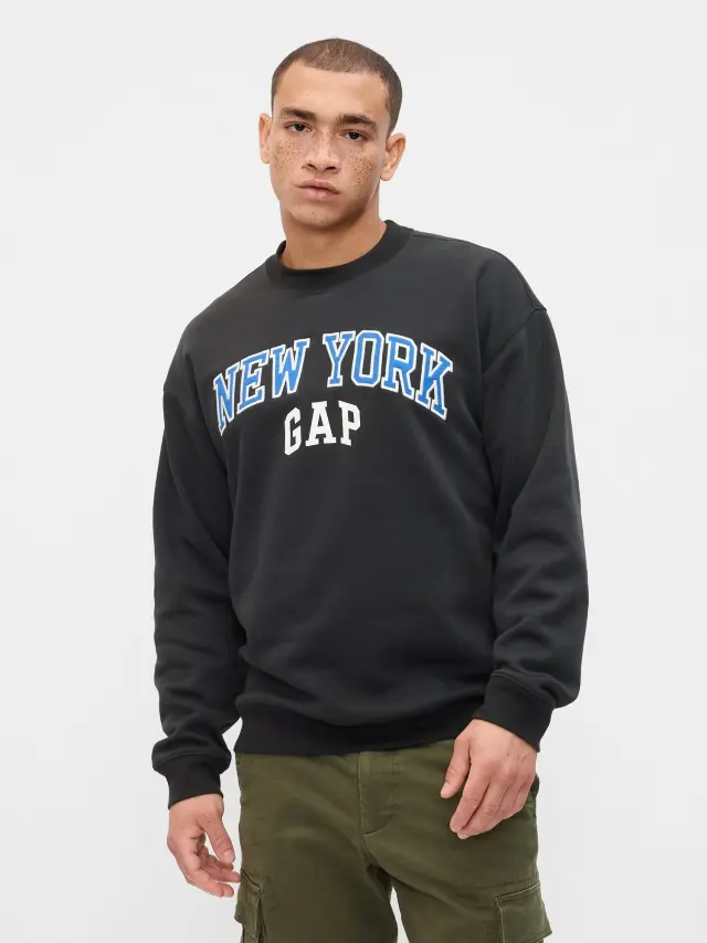 Μαύρο Relaxed Gap Logo Graphic Φούτερ black - L