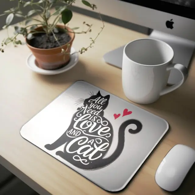 Mousepad cat A20 Διαστάσεις: 22cm(μήκος) x 18cm (ύψος)