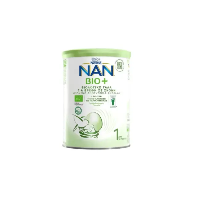 Nestle Nan Bio+ 1 Βιολογικό Γάλα Πρώτης Βρεφικής Ηλικίας από τη Γέννηση, 800g